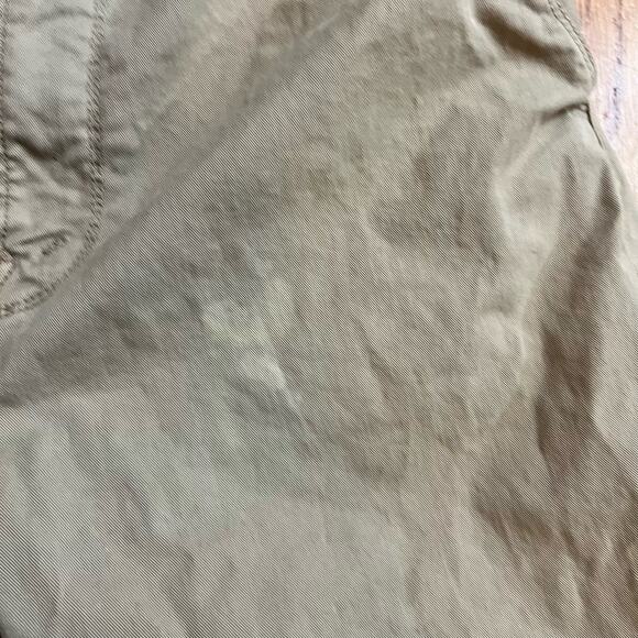 MOTHER DENIM Pants Womens 25 The Yoyo Ruffle Greaser Ankle Khaki Tan Paperbag * - Picture 2 of 15